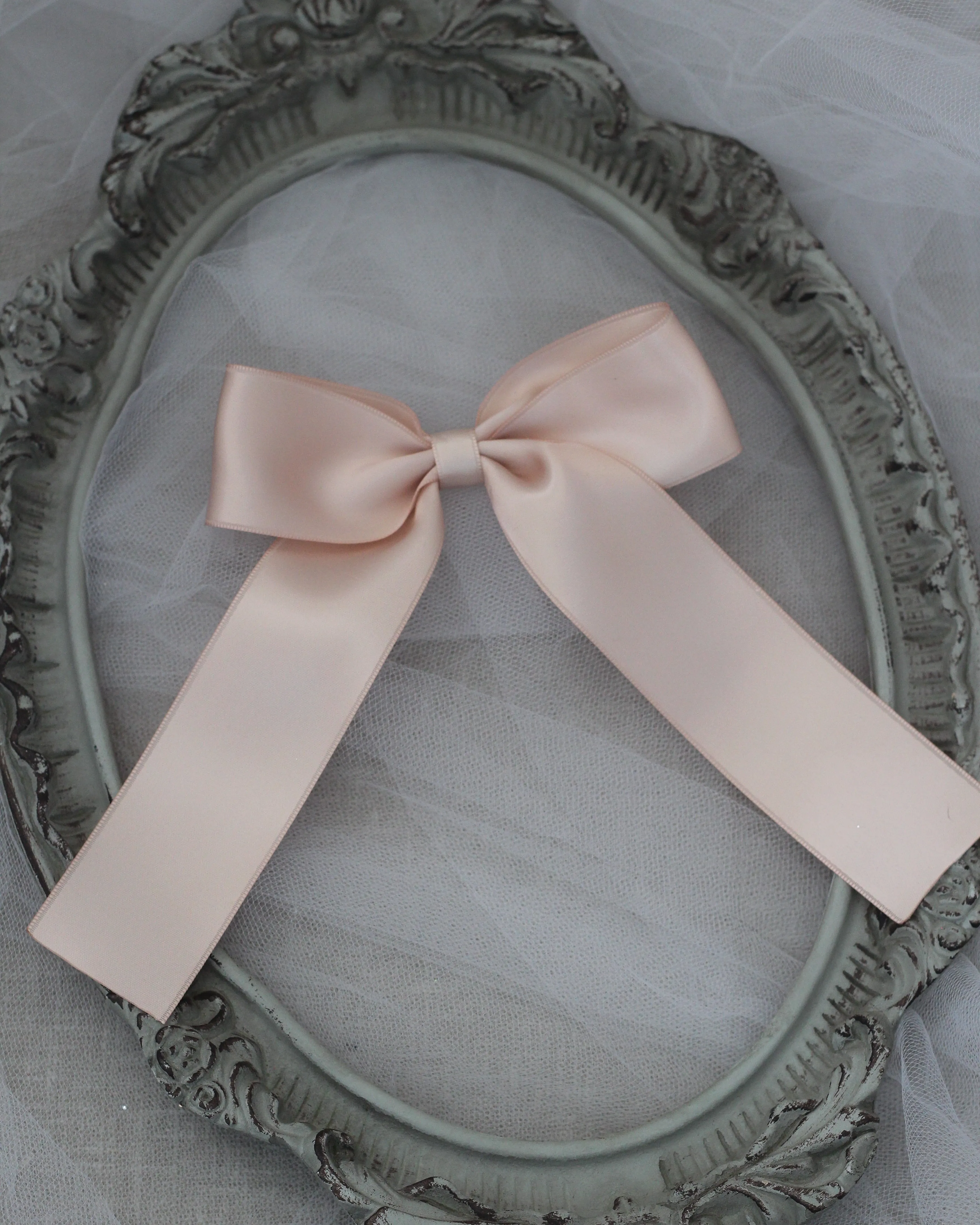 Long Tail Satin Hair Bows