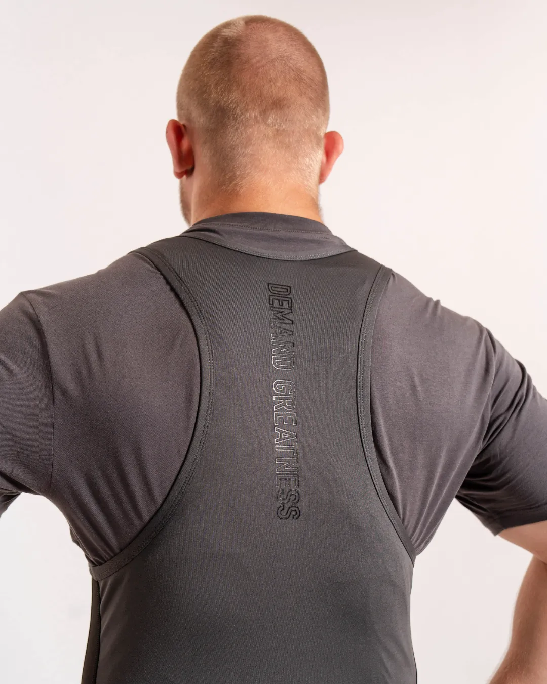 Luno Men's Singlet - Shadow Stone Gray