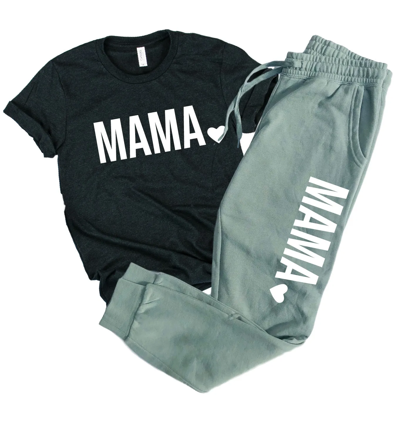 Mama Love Graphic Women's Soft Washed Sweatpants