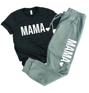 Mama Love Graphic Women's Soft Washed Sweatpants
