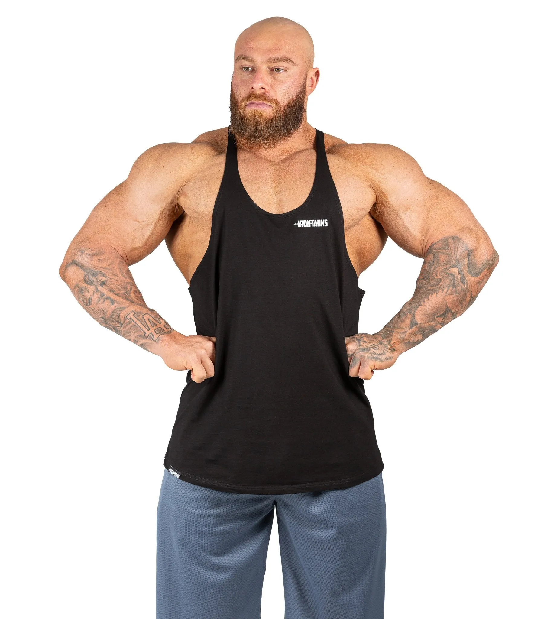 Marauder Stringer Singlet II - Jaguar Black