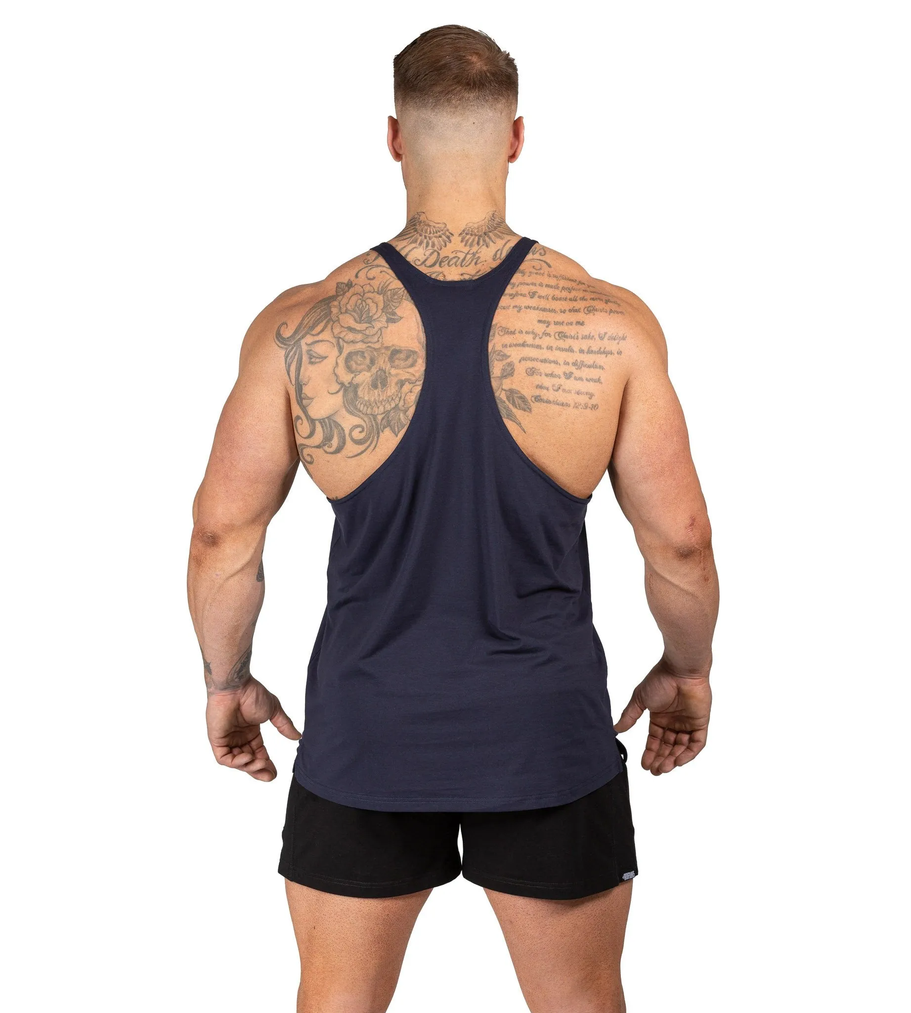 Marauder Stringer Singlet II - Navy Blue