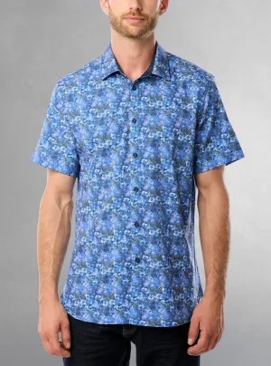 Men's casual short sleeve stretch shirt