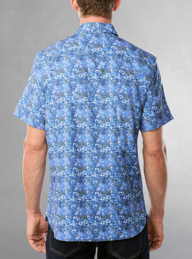 Men's casual short sleeve stretch shirt