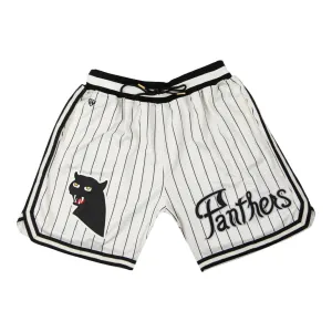 Montreal Black Panthers Vintage Inspired NL Replica Pinstripe Mesh Shorts