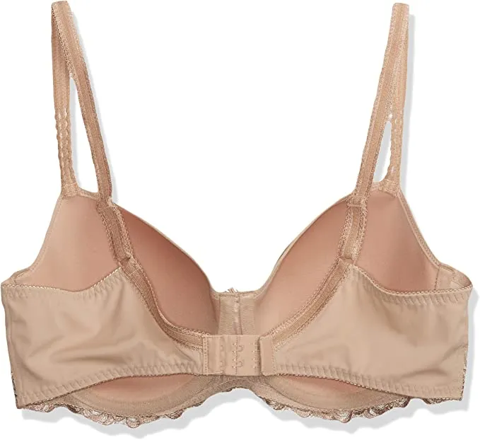 New Wonderbra Women's Underwire Bra with Breathable Spacer Fabric in Toffee, Sz 38D!