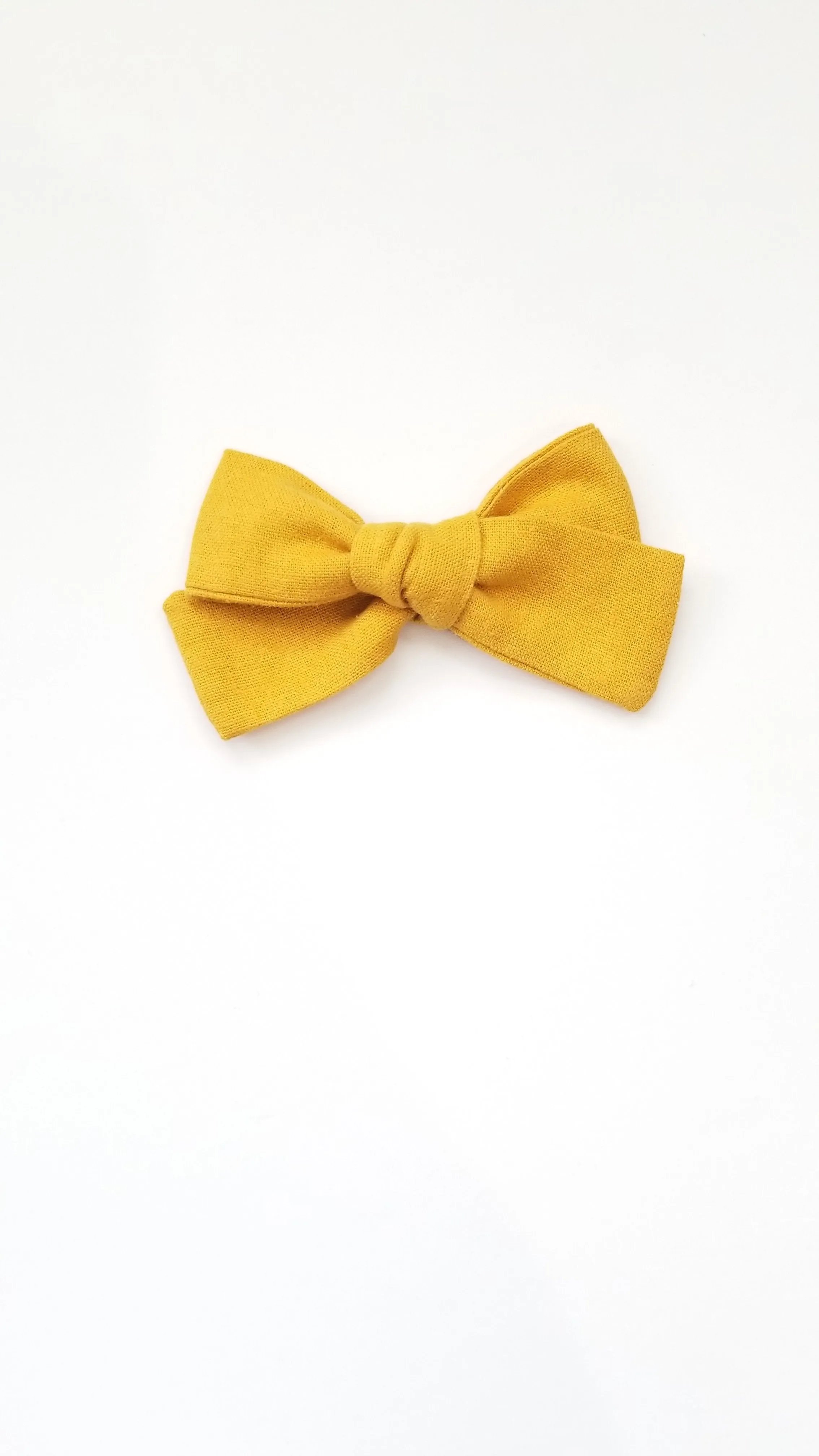 Nyla Knotted Hair Bow - Mustard