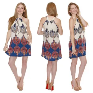 Paisley Print Dress