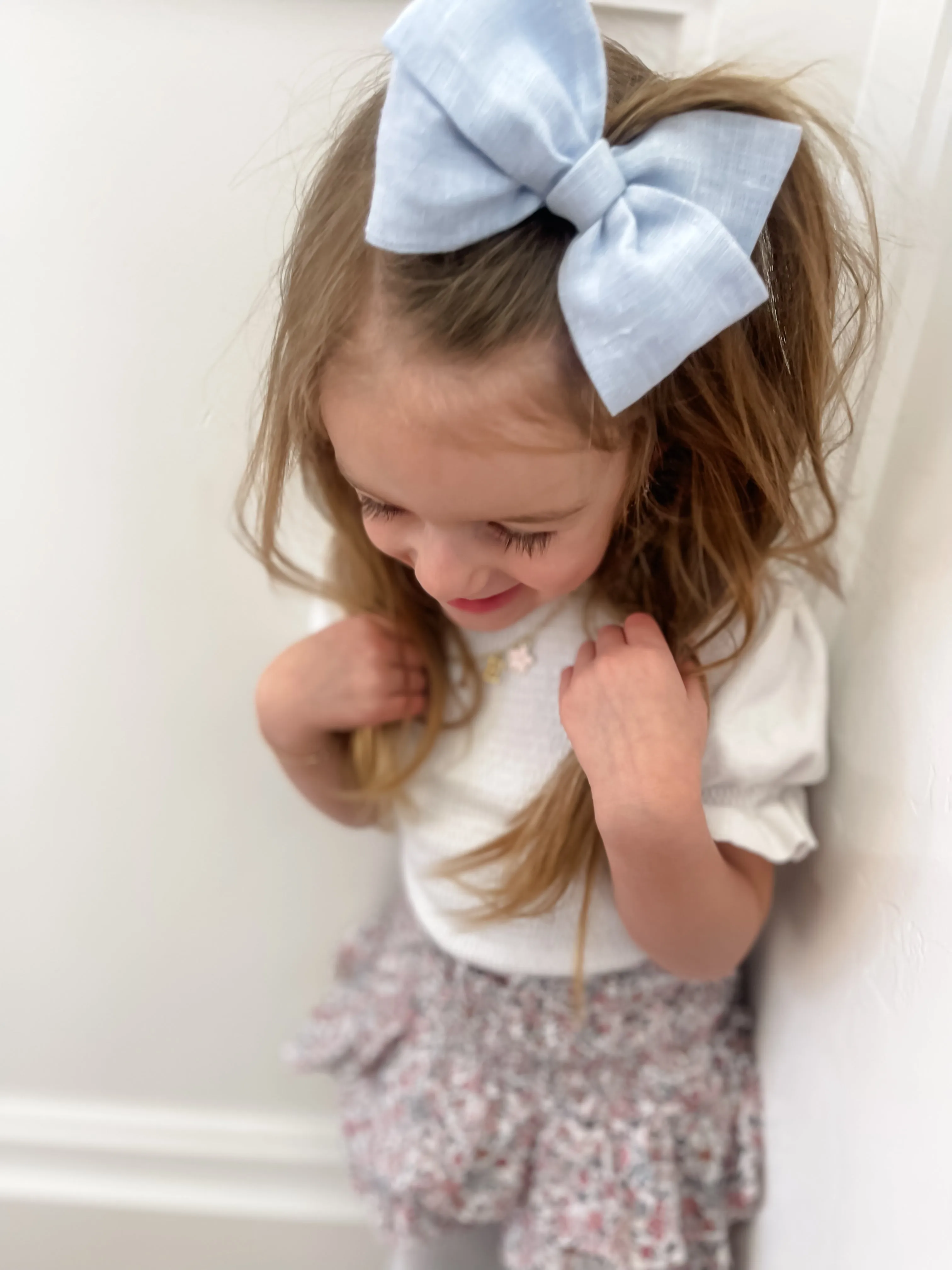 Pastel Blue Linen