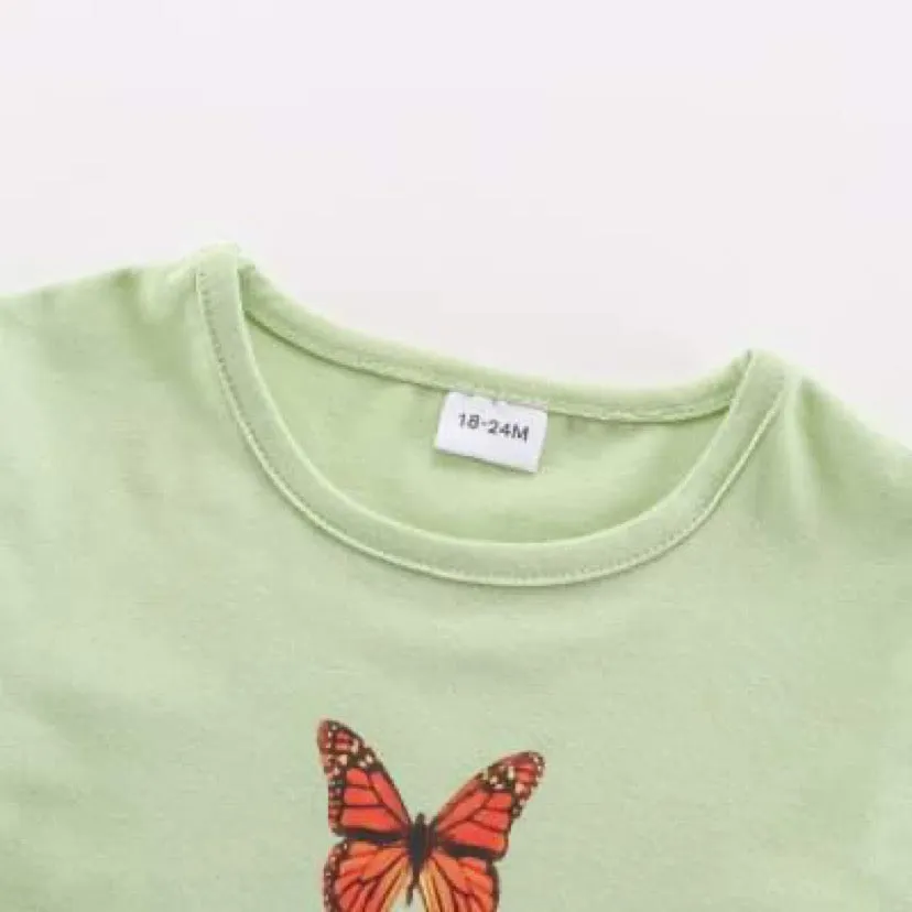 Pastel Butterfly T- Shirt