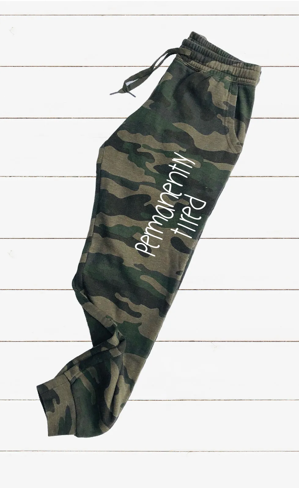 Permanently Tired Graphic Women's Soft Washed Sweatpants