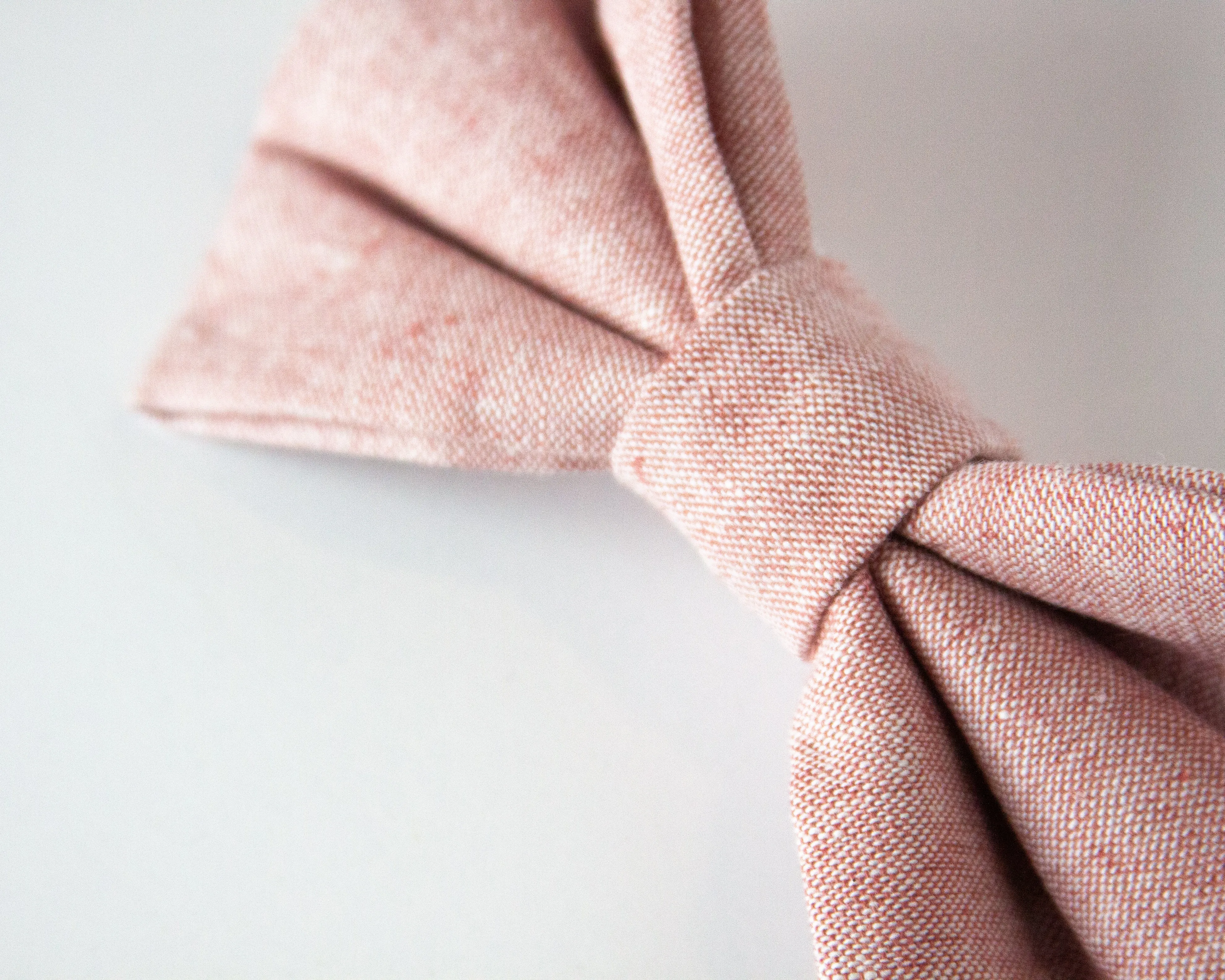 Pink Linen Dog Bow Tie