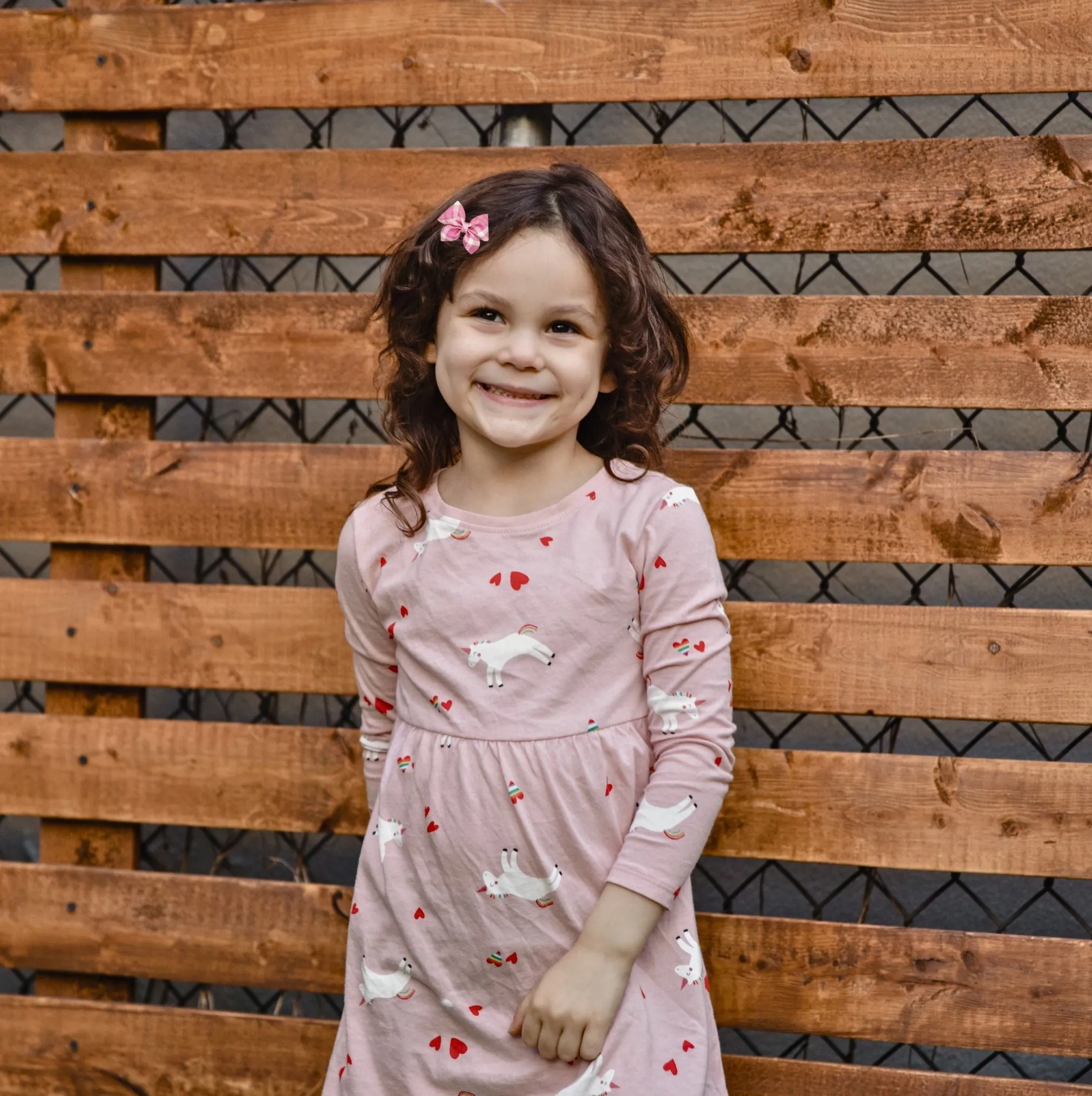 Pink Plaid Sailor Hair Bows