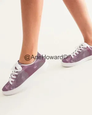 Pink Smoke Women's Faux-Leather Sneaker
