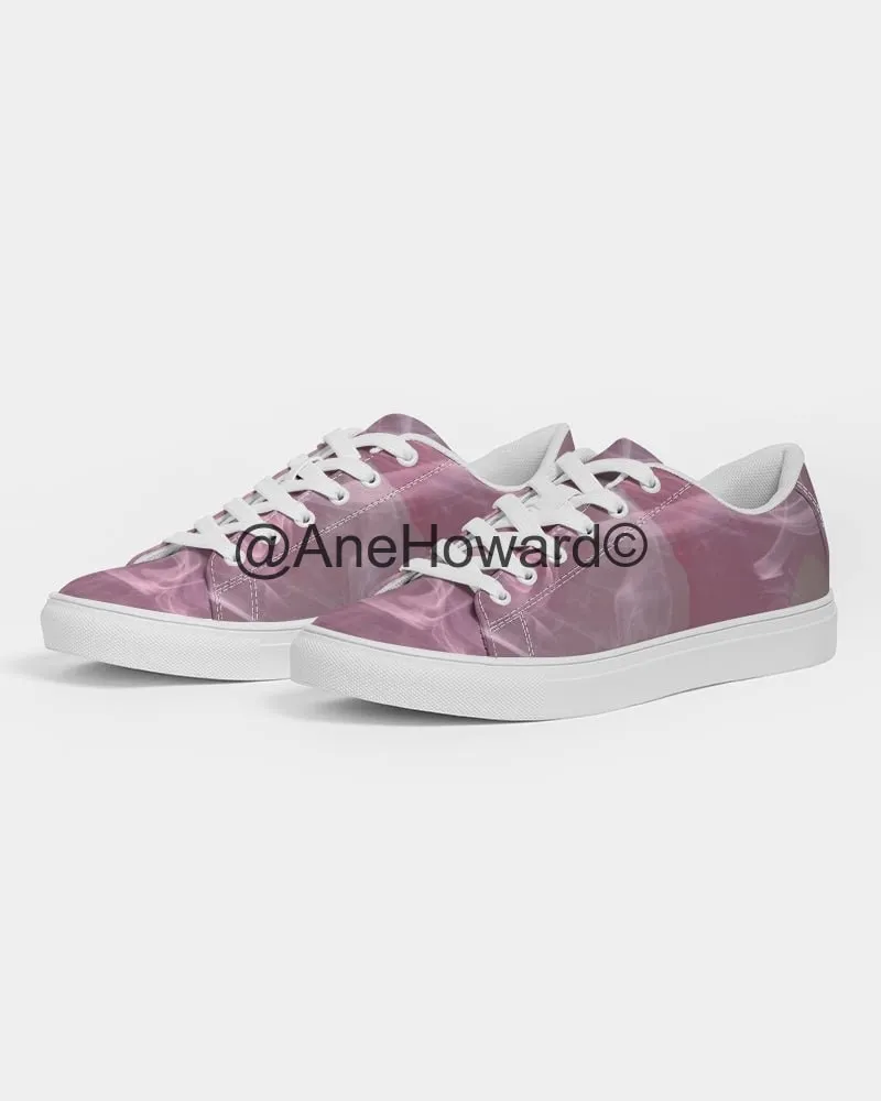 Pink Smoke Women's Faux-Leather Sneaker