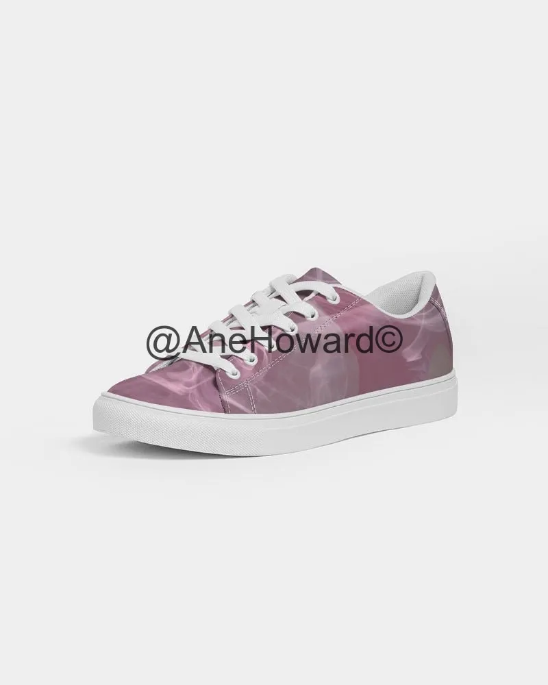 Pink Smoke Women's Faux-Leather Sneaker