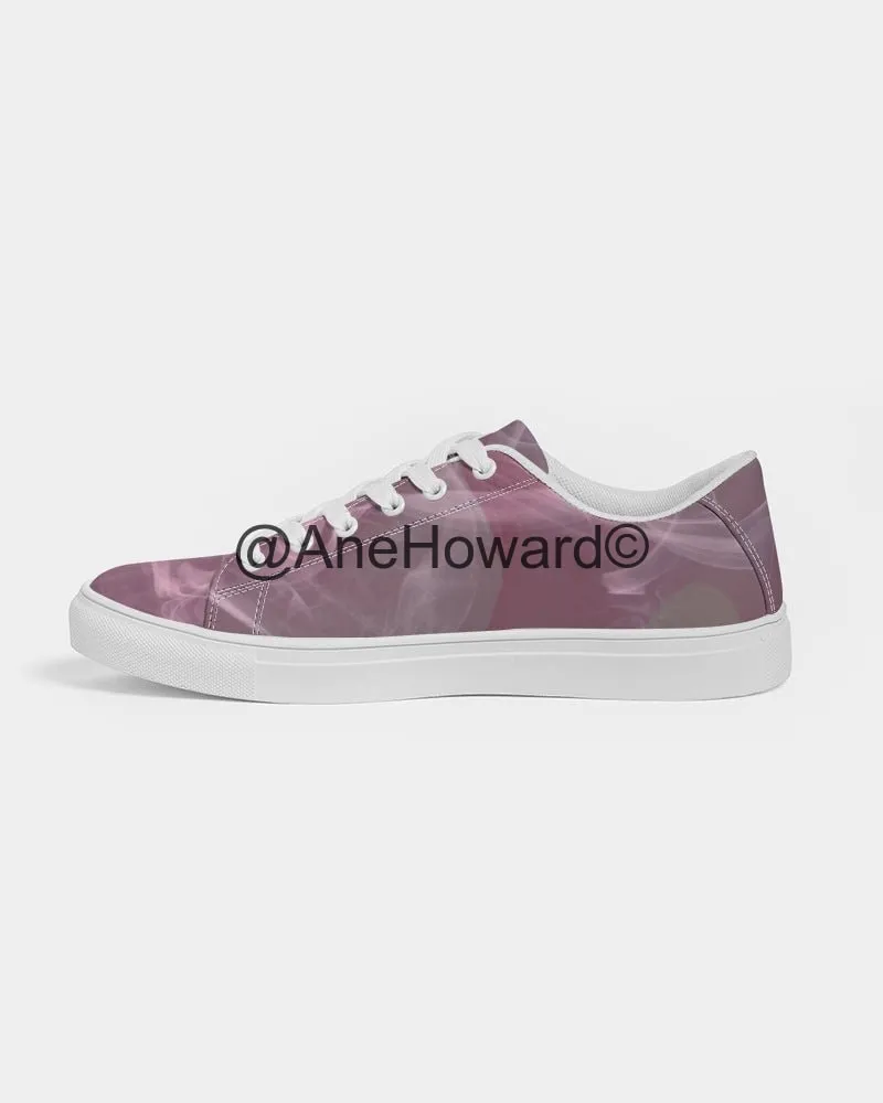 Pink Smoke Women's Faux-Leather Sneaker