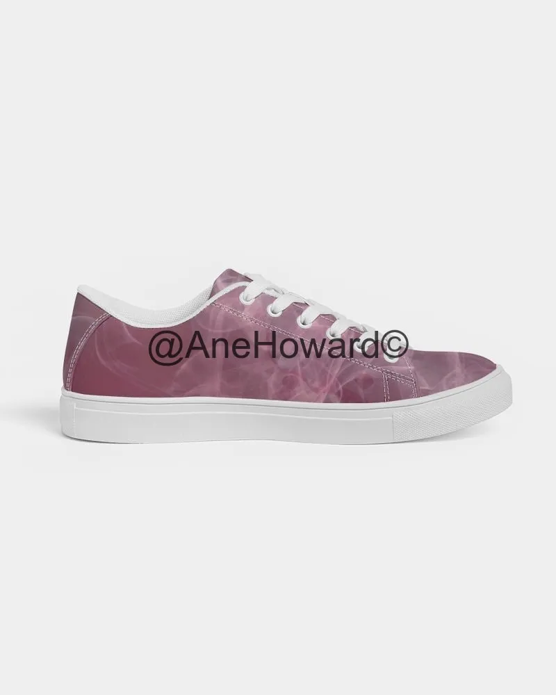 Pink Smoke Women's Faux-Leather Sneaker