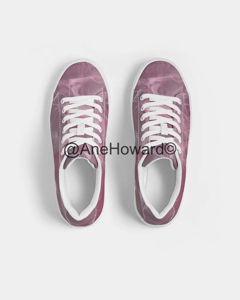 Pink Smoke Women's Faux-Leather Sneaker