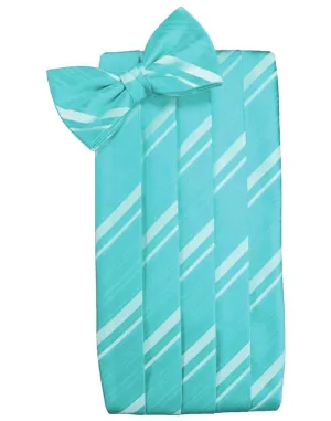 Pool Striped Satin Cummerbund