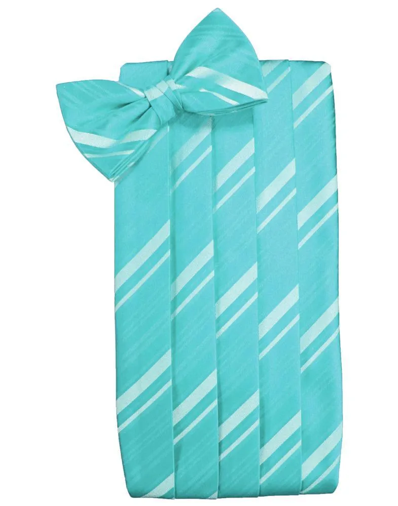 Pool Striped Satin Cummerbund