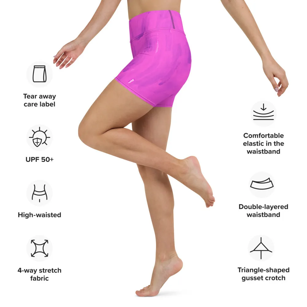 Purple Goo  High-waisted Biker Shorts