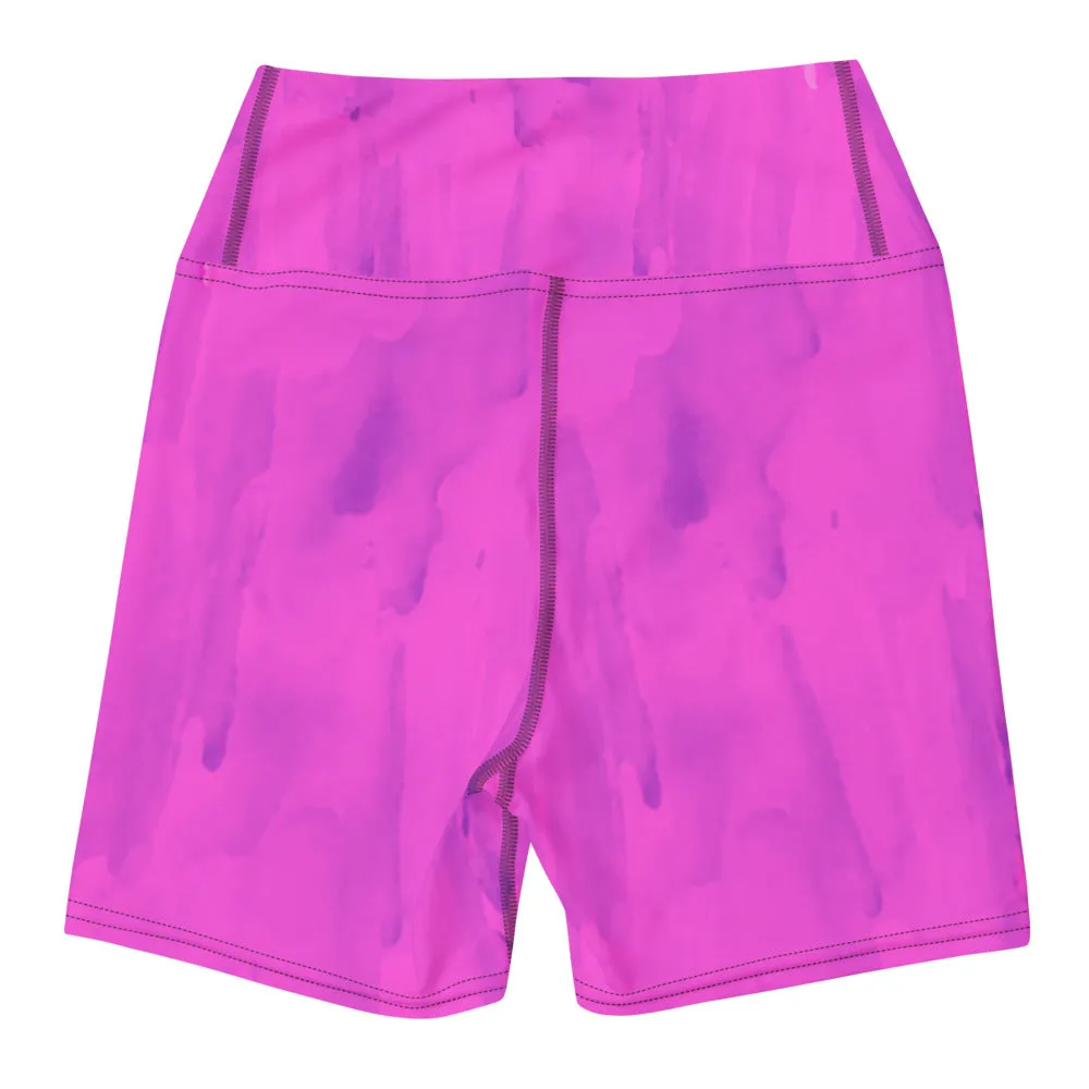 Purple Goo  High-waisted Biker Shorts
