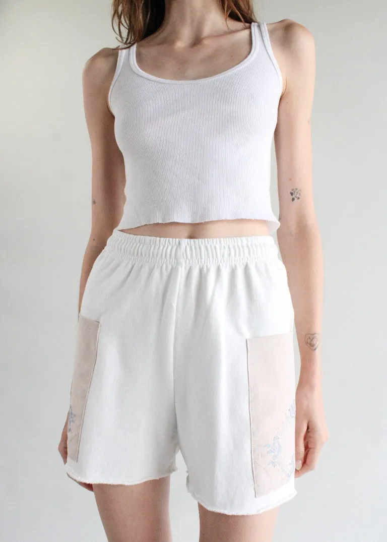 RCYCLD Sweat Short with Embroidered Side Pocket