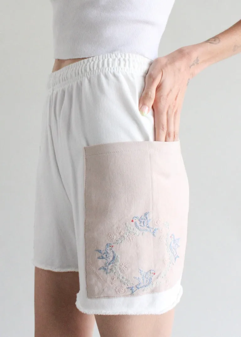 RCYCLD Sweat Short with Embroidered Side Pocket
