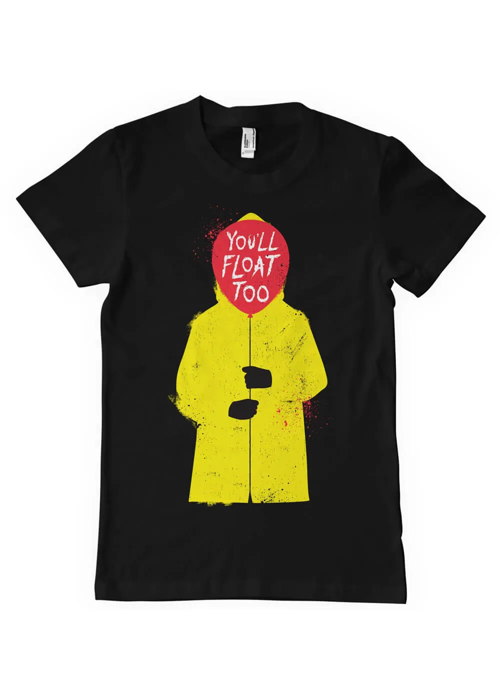 Retro Movies IT You'll Float Too 80's T-Shirt Black