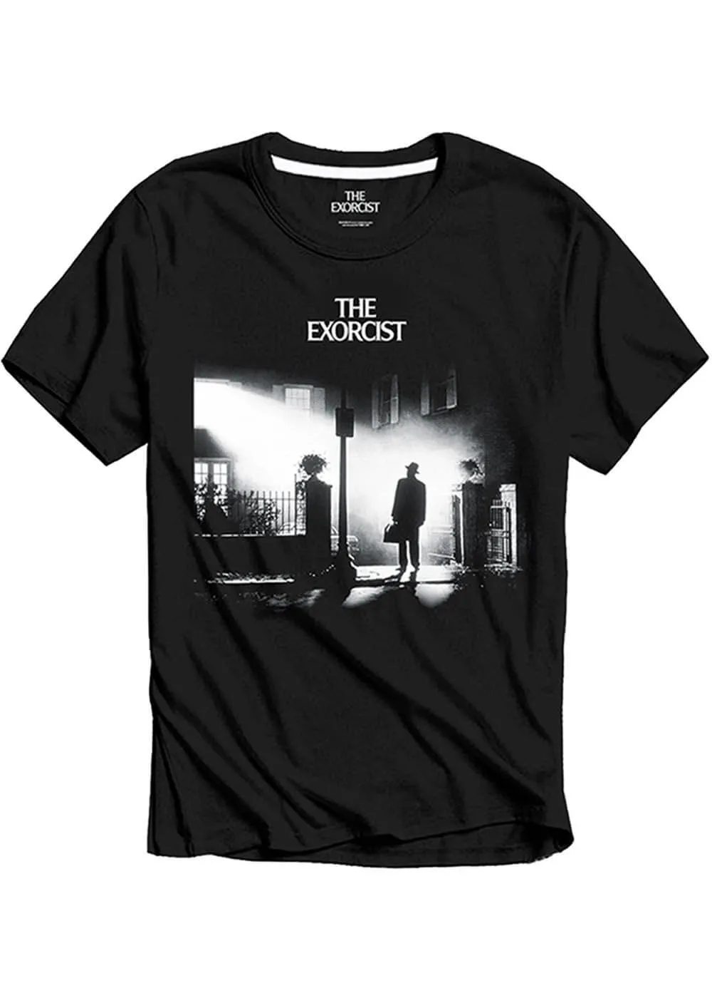 Retro Movies The Exorcist Poster T-Shirt Black