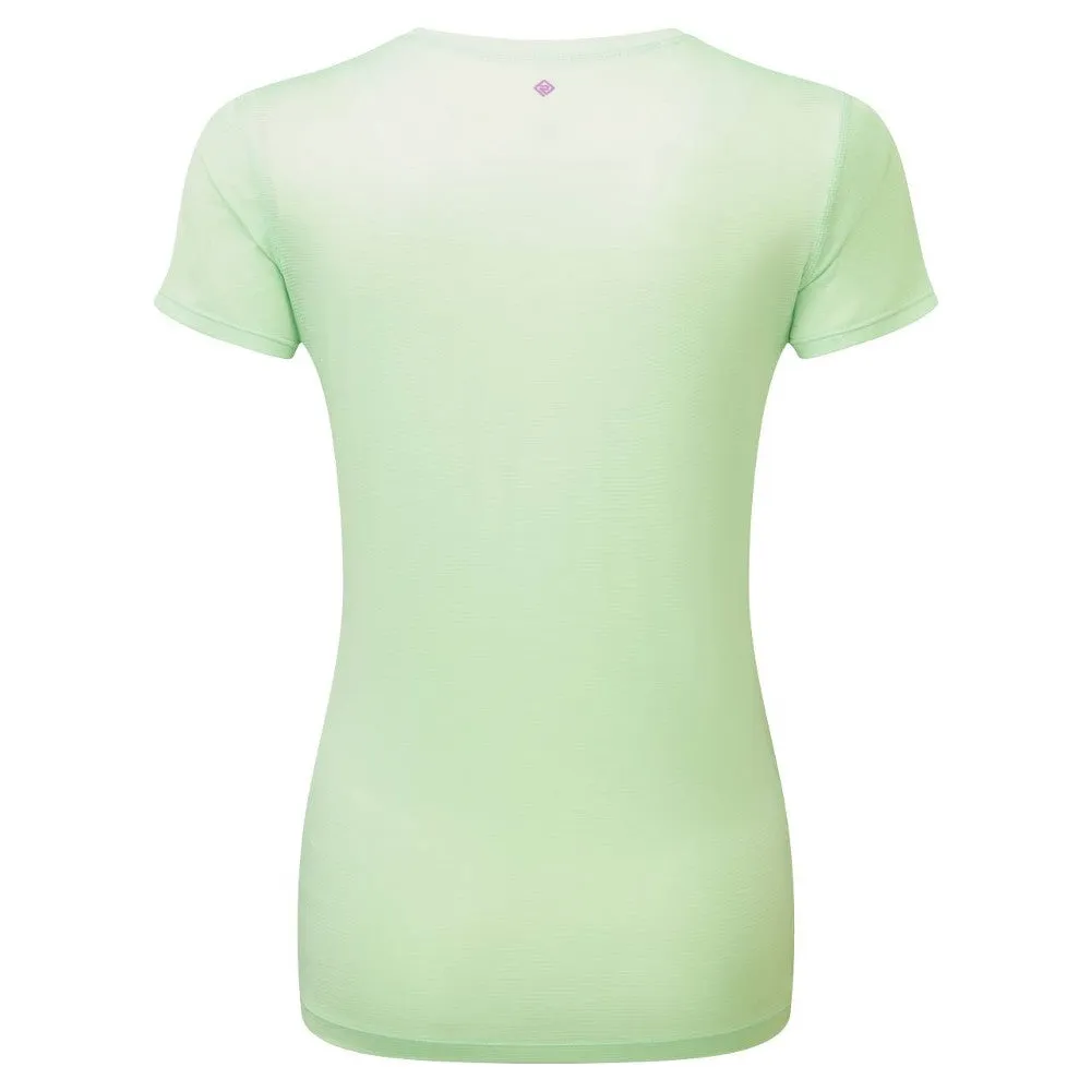 Ronhill Tech Short Sleeve Tee (Womens) - Honeydew/Fuchsia