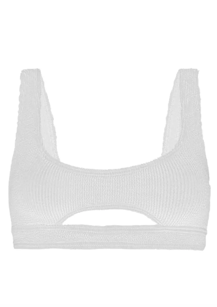 Sasha Crop Optic White