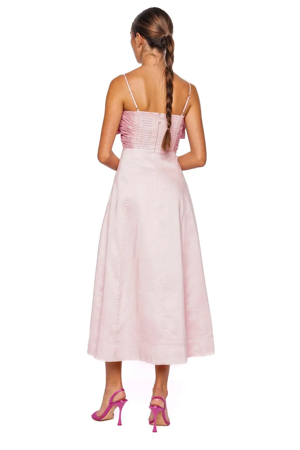 Scarlett Bow Embellished Midi Dress