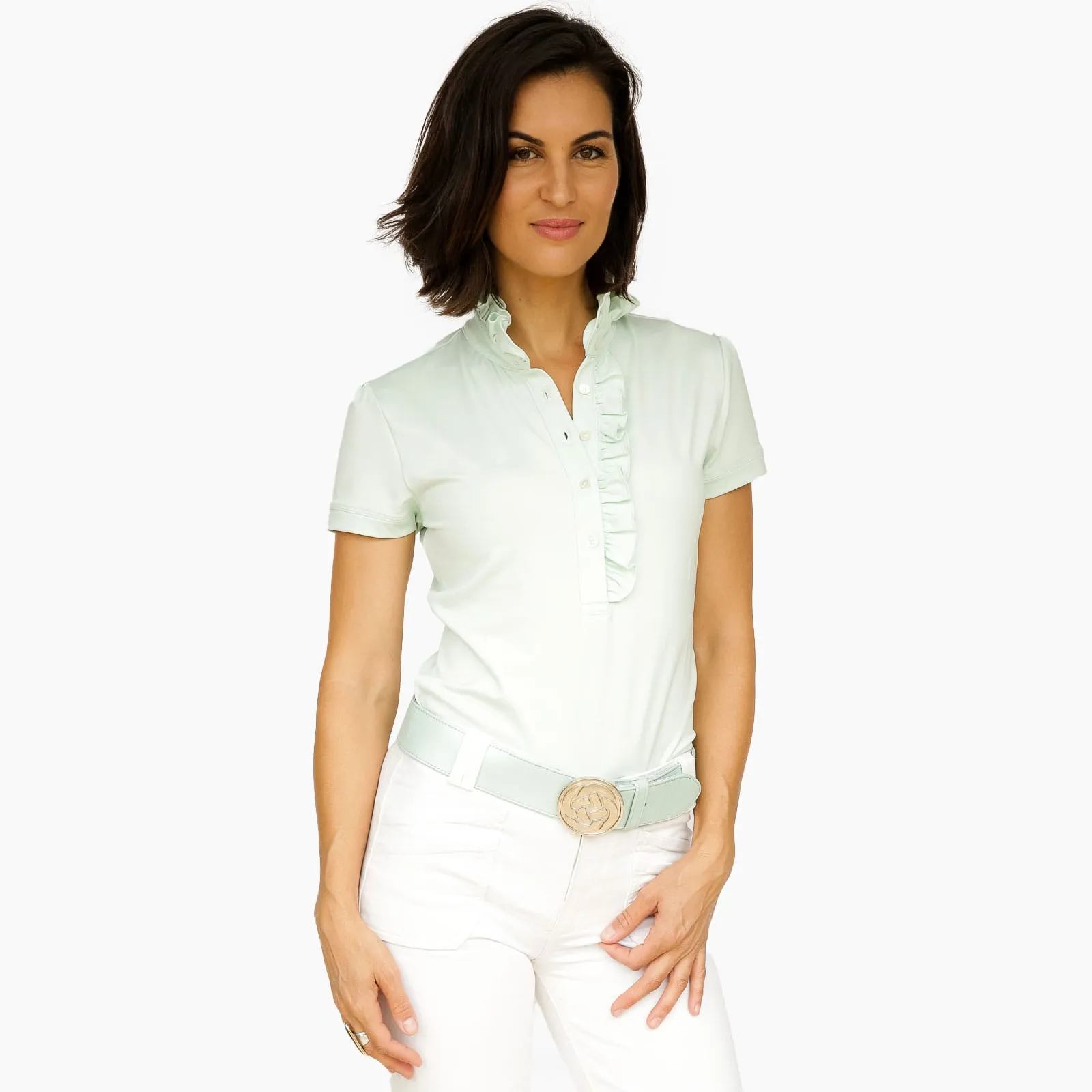 Short Sleeve Isabelle Shirt - Mint