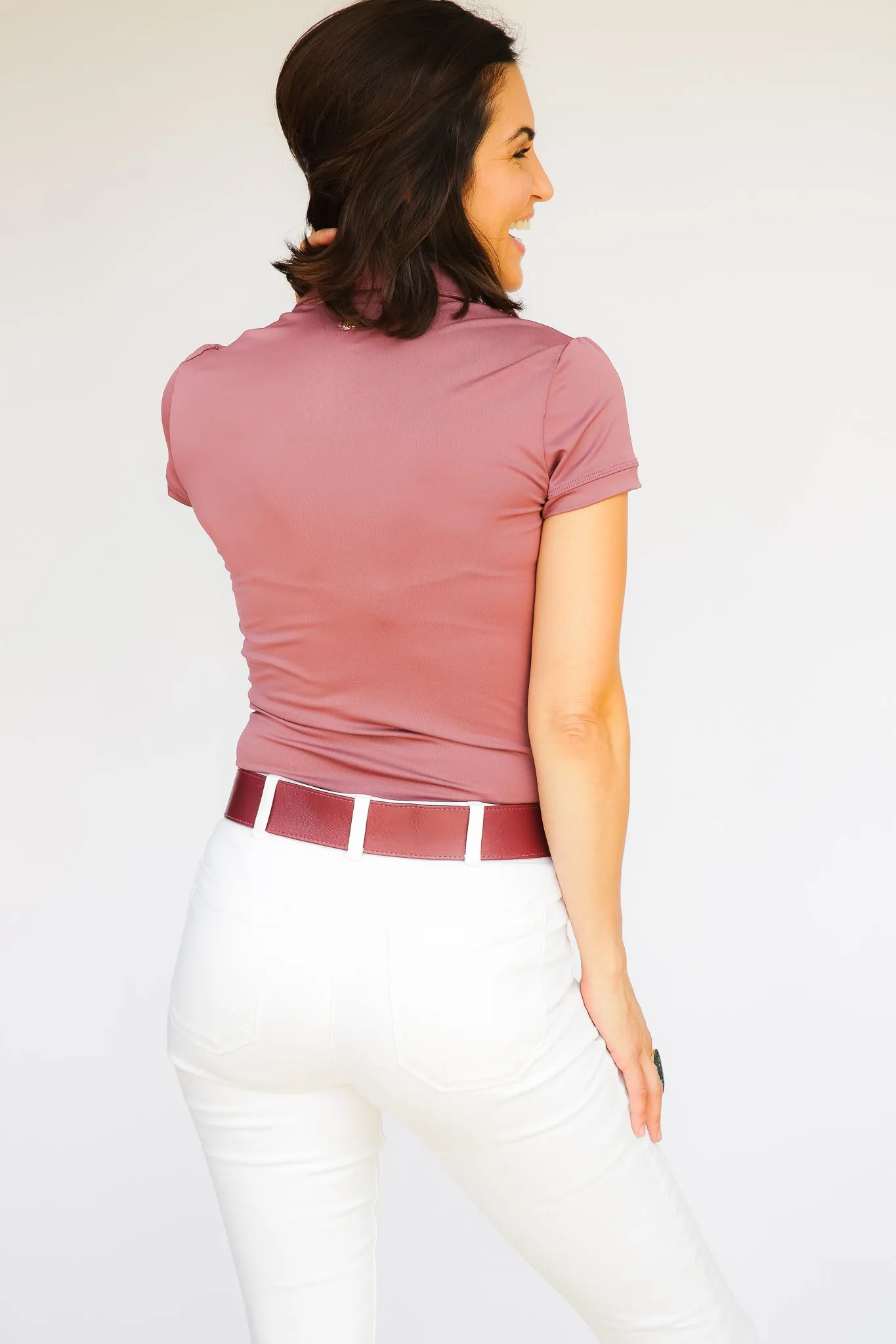 Short Sleeve Katherine Shirt - Dusty Rose