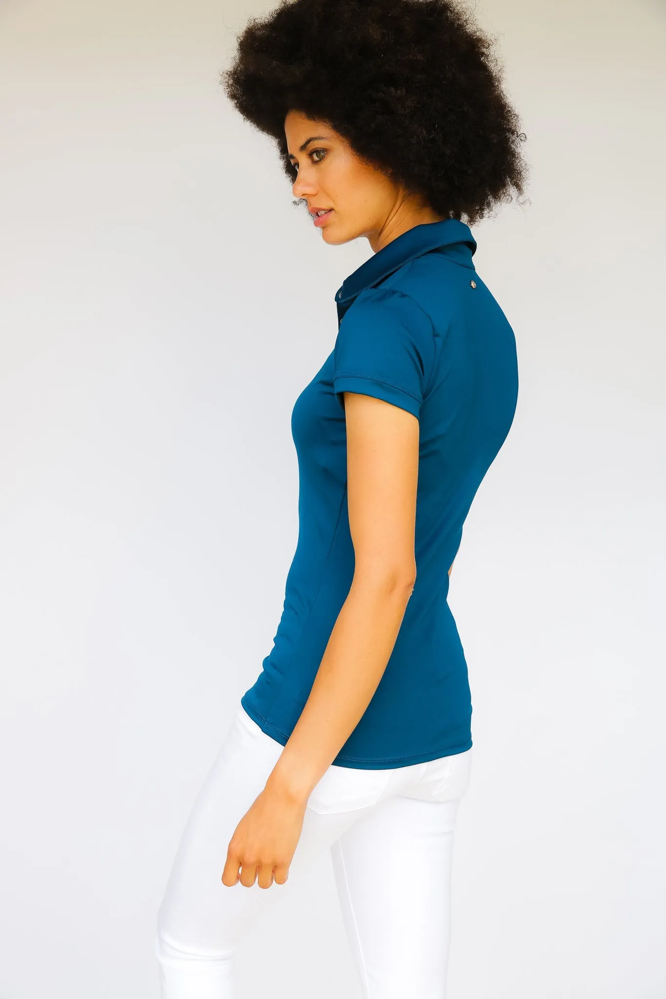 Short Sleeve Katherine Shirt - Moroccan Blue