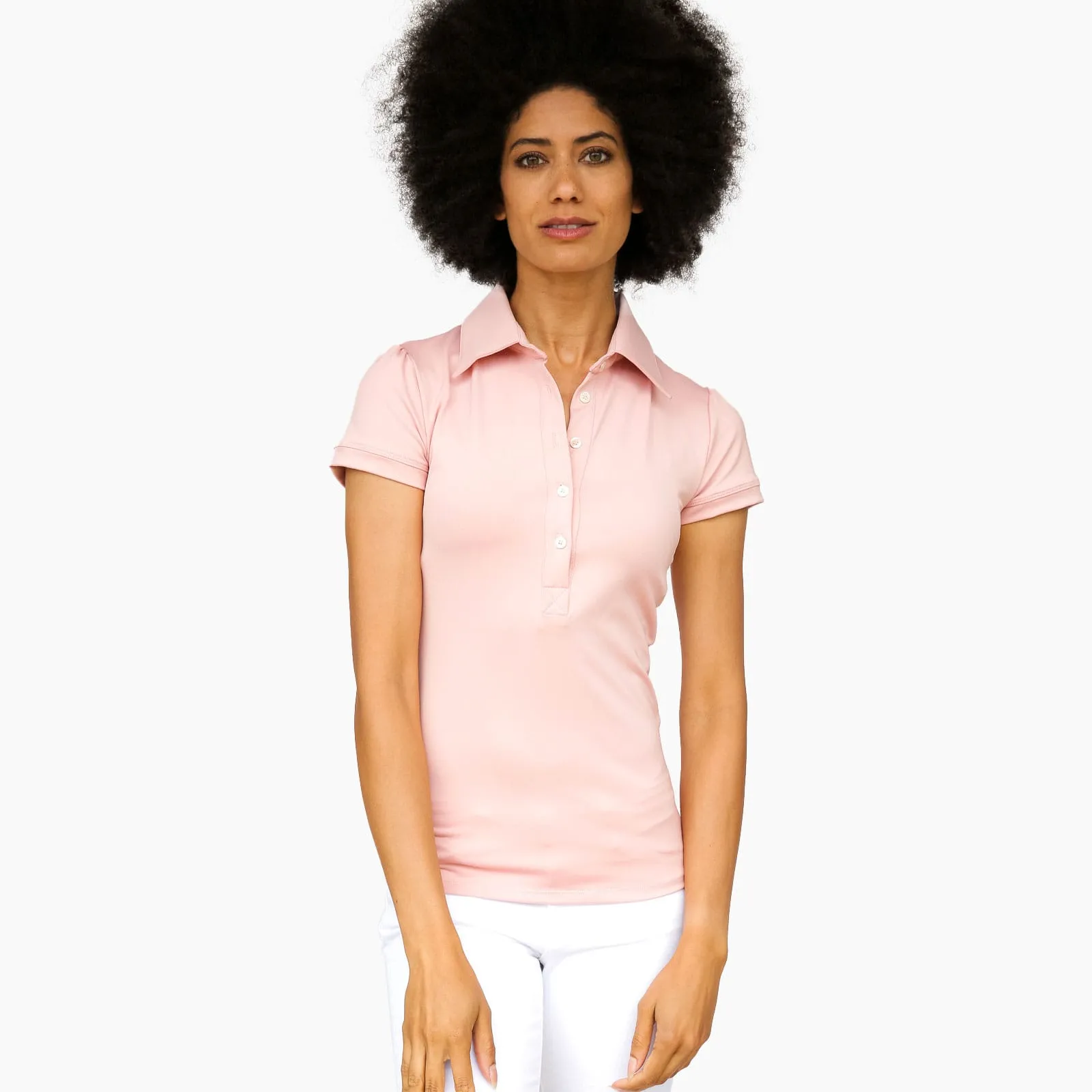 Short Sleeve Katherine Shirt - Soft Rose