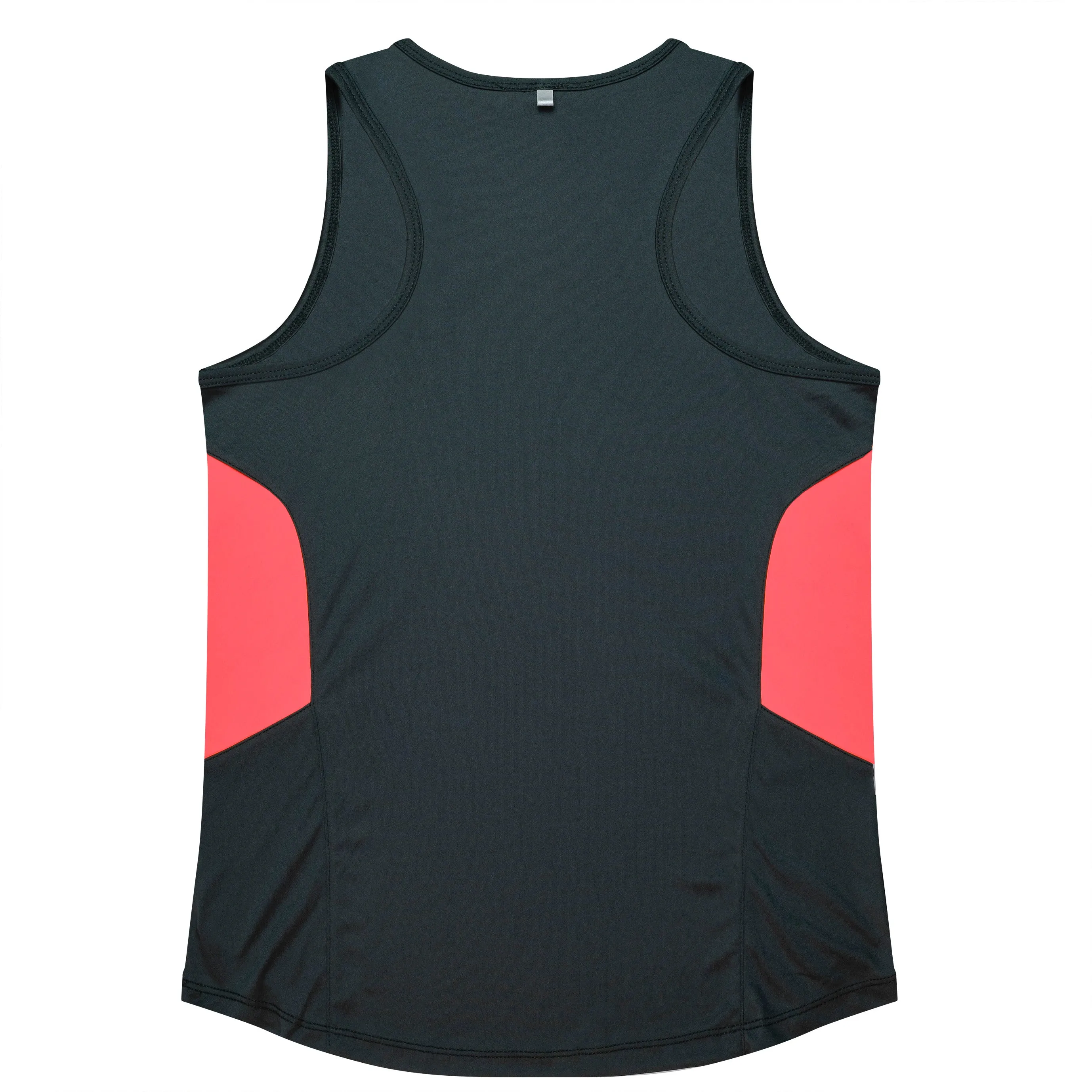 TASMAN LADY SINGLETS - SLATE/NEON PINK