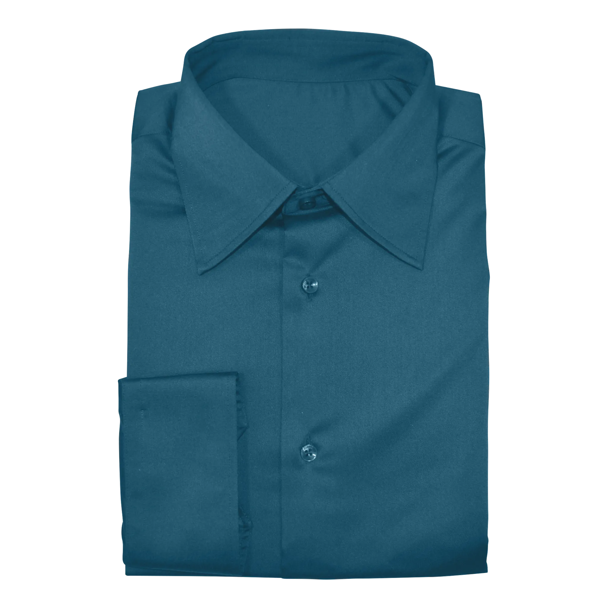 Teal Green Stretch Cotton Custom Shirt