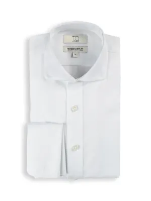 T.O. Collection Purple Label Boys 100% Non-Iron Cotton Dress Shirt - Short Sleeve