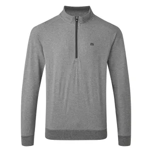 TRAVIS MATHEW WOMENS ZACHARY 1/4 ZIP PULLOVER - HEATHER DARK SHADOW