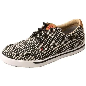 Twisted X Women's Hooey Loper-Black/White