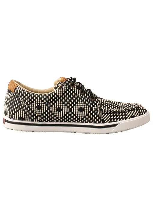Twisted X Women's Hooey Loper-Black/White