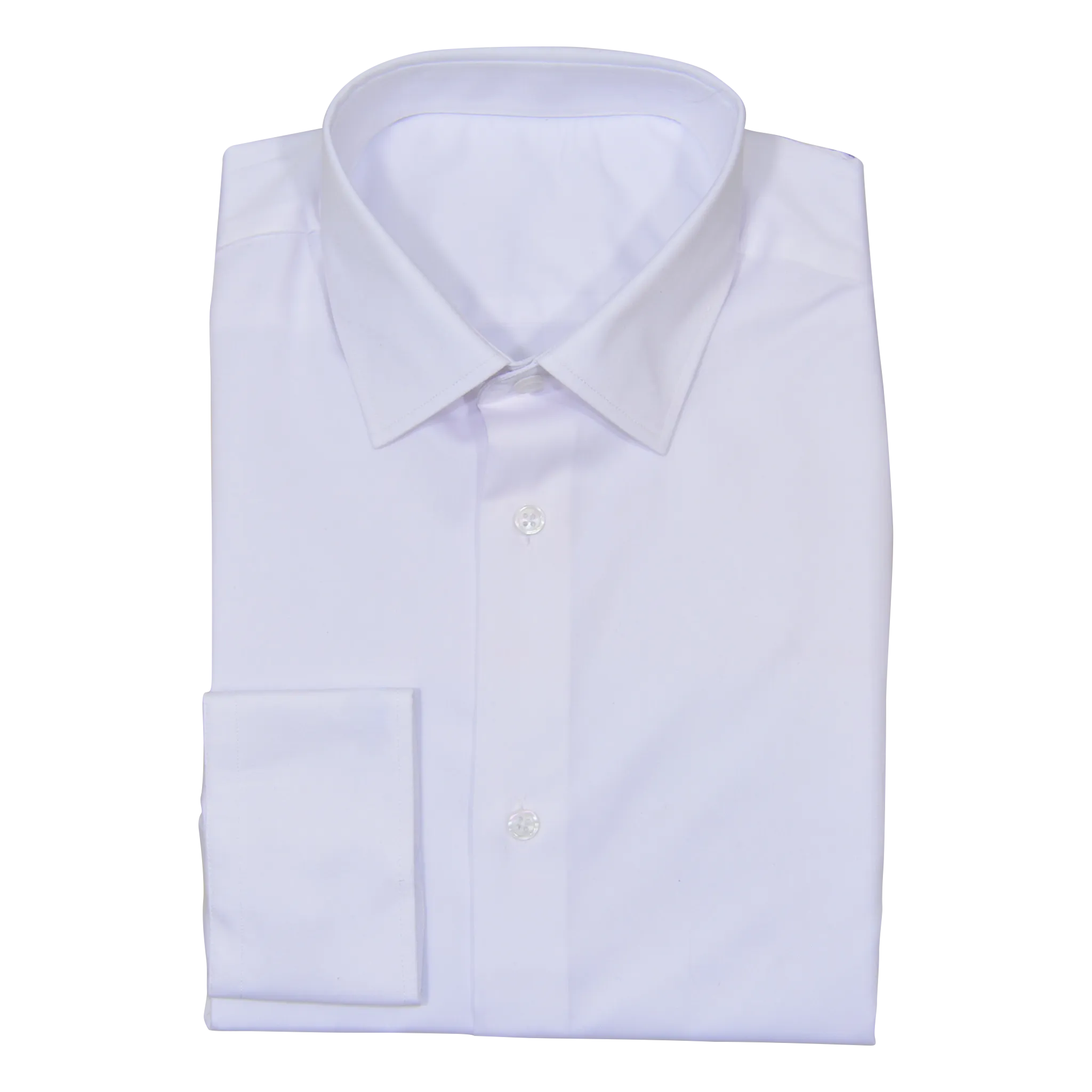 White Stretch Cotton Custom Shirt