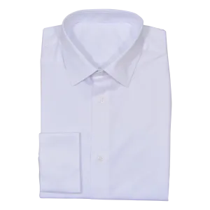 White Stretch Cotton Custom Shirt