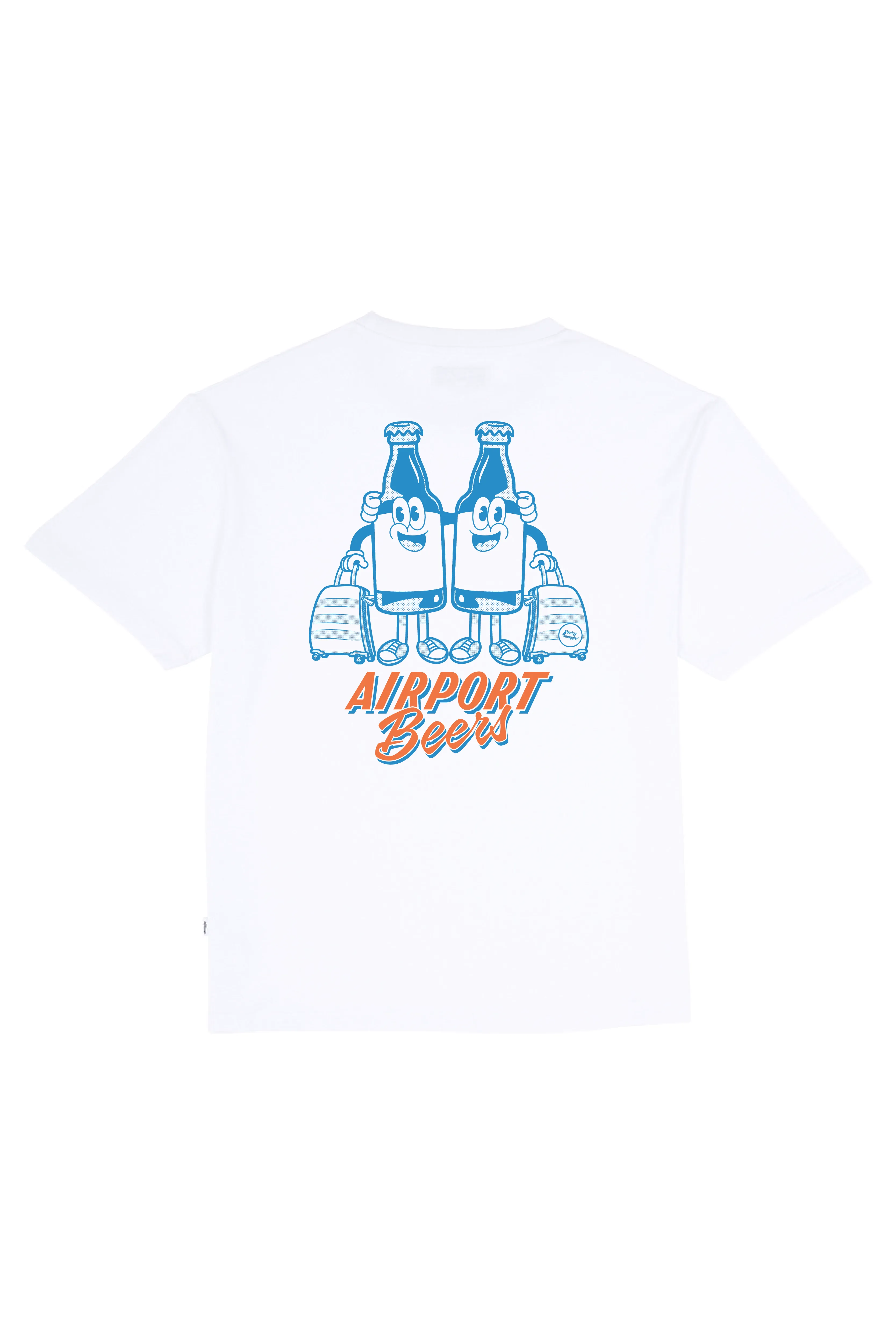 White Tee with Airport Beers