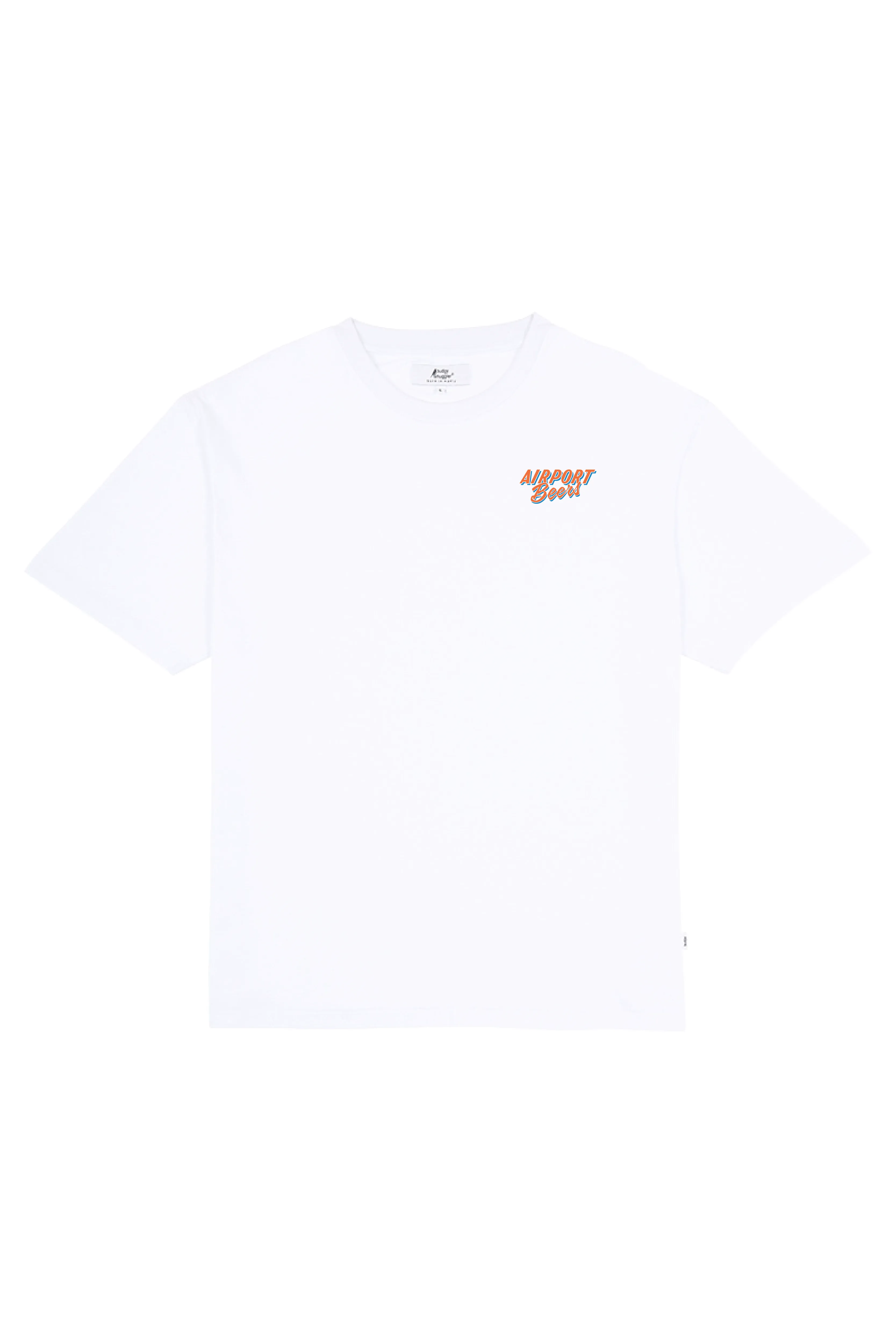 White Tee with Airport Beers