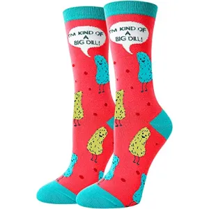 Women's Food Socks, Pickle Socks, Pickle Theme Socks, Pickle Gifts, Pickle Lover Presents, Funny Gifts for her, Ladies Socks, Mothers Day Gifts, Pickle Lovers Gift