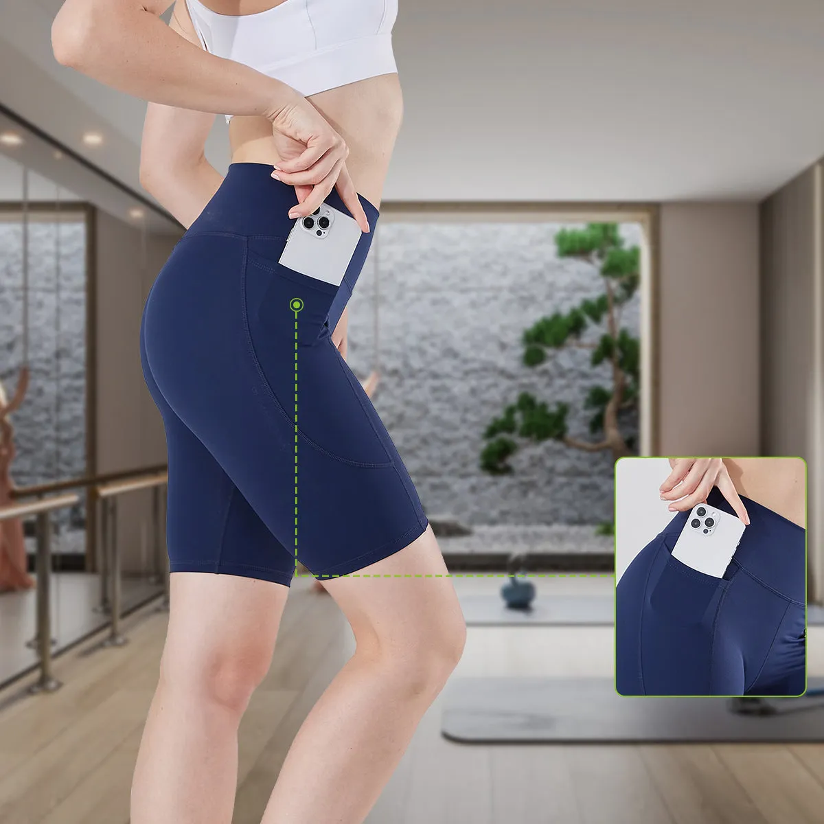 Women's High-waisted Tight Yoga Shorts